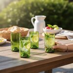Quatre Verres à Cocktail : Éco-Design pour Vos Apéros !