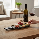 Plate Brune Bouteille/Service Ambiance Apéro/75cl/Plates Culotées