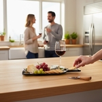 Bouteille Décoration – Plateau Apéro en Verre Recyclé Design