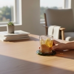 Coffret de 4 dessous de verres assortis – Verre recyclé