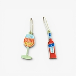 Boucles d’oreilles métal doré, Un Spritz SVP – Bijou Apéro