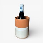 Rafraîchisseur Bouteille Terre Cuite et Faïence, 4 Coloris