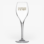 Lot de 6 Flûtes Champagne Originales avec Inscription Dorée