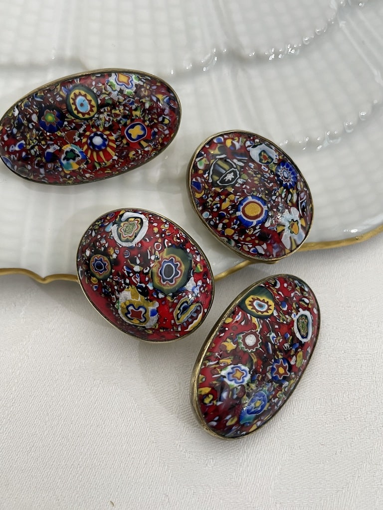 boutons-anciens-millefiori-murano-vintage-collection-antiquite
