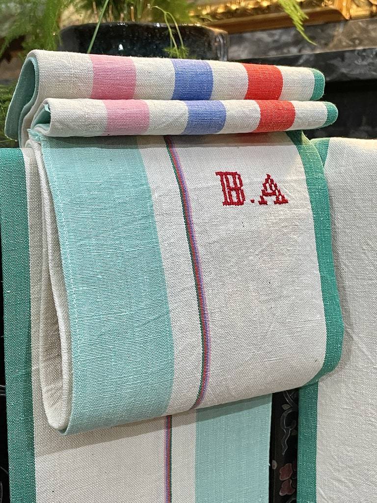 linge-de-cuisine-ancien-torchons-vintage-metis-coton-lin-antiquite