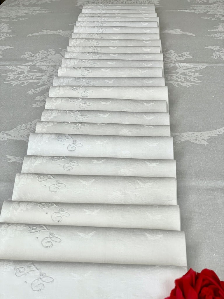 Serviettes de table des années 1970 - France