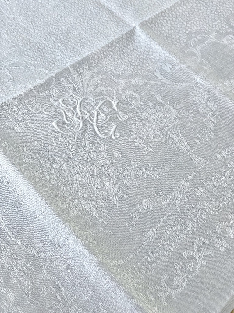 6-serviettes-anciennes-linge-ancien-art-de-la-table-diners-de-fetes-noel-reveillons-monogramme-antiquite-brocante