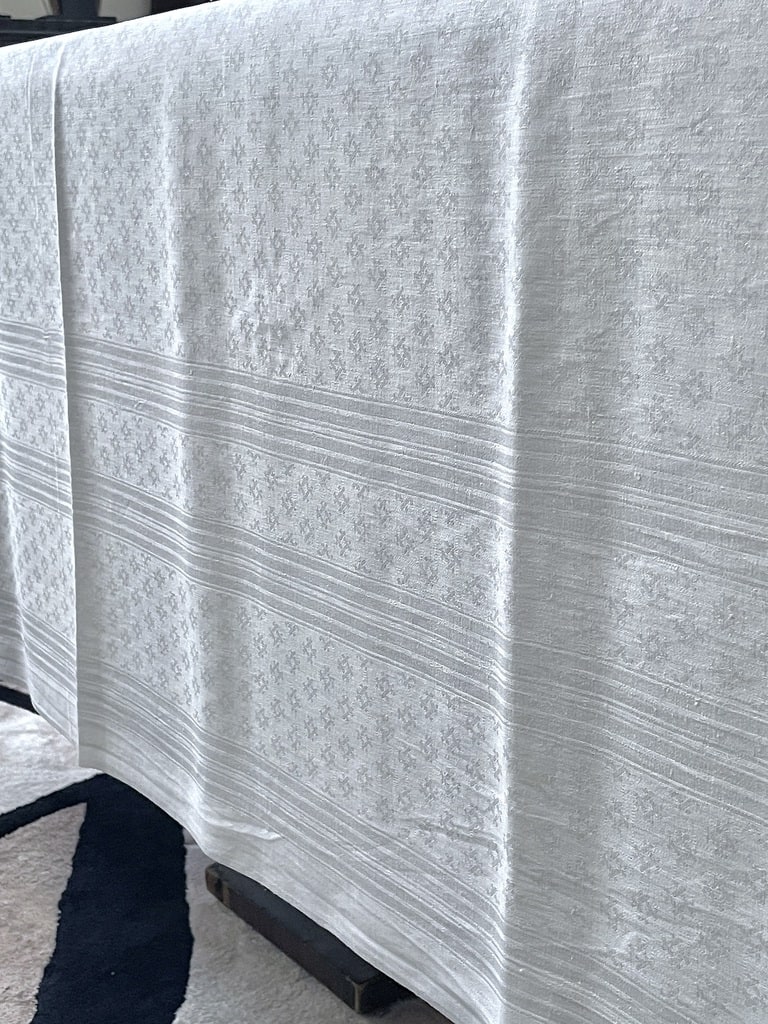 nappe-ancienne-linge-de-table-lin-damas-damasse-monogramme-initiales-antiquite-brocante-broderie-blanche-antiquite-brocante