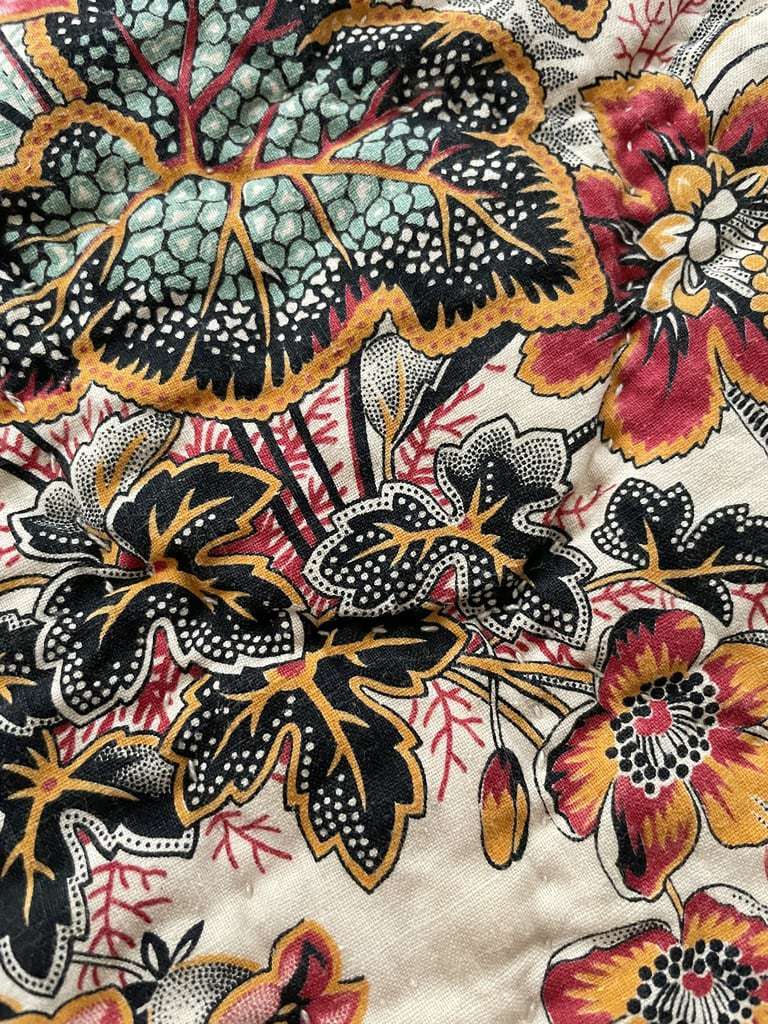 toile-indienne-ancienne-coton-imprime-couverture-linge-de-lit-xixe-1900-antiquite