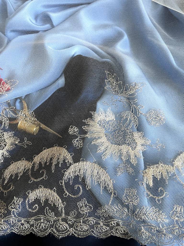 dentelle-ancienne-art-deco-resau-tulle-soie-rebrode-main-fil-argent-1925-mercerie-antiquite-brocante