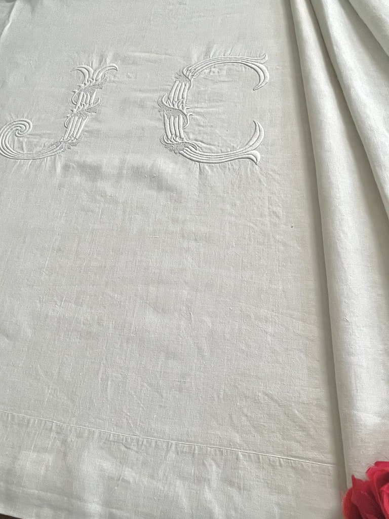 Drap housse lin lavé (160 x 200 cm) Louise Beige - Linge de lit