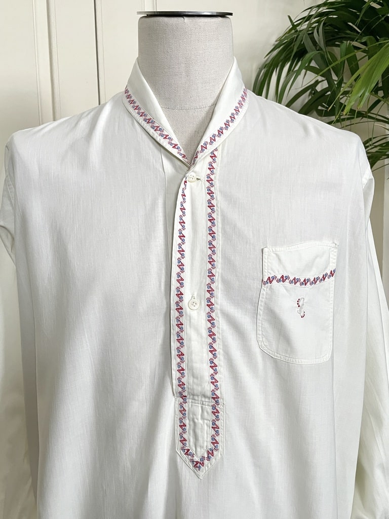Chemise Blanche Chemise De Nuit Grand Pere Ancienne Mercerie