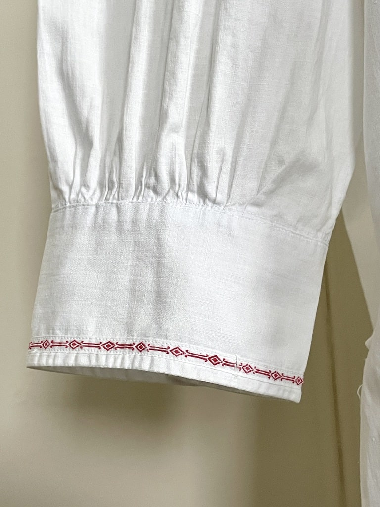 Liquette ou Chemise de nuit grand-p?�re en coton blanc - Linge ancien pour homme | Maison du 