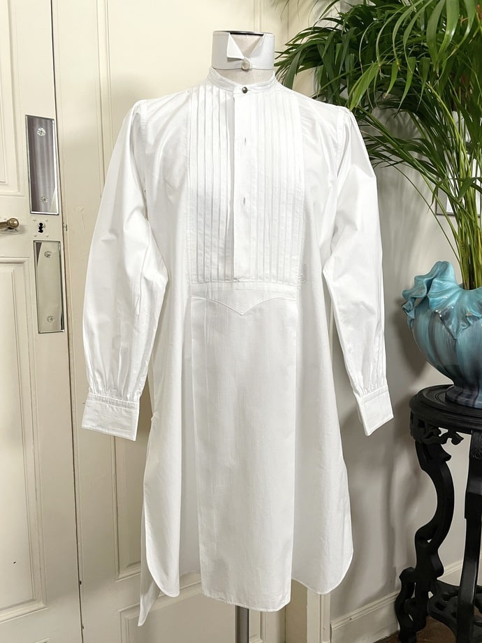 chemise-de-soiree-smoking-plastron-plisse-liquette-homme-bal-diner-chic-antiquite-brocante-linge-ancien
