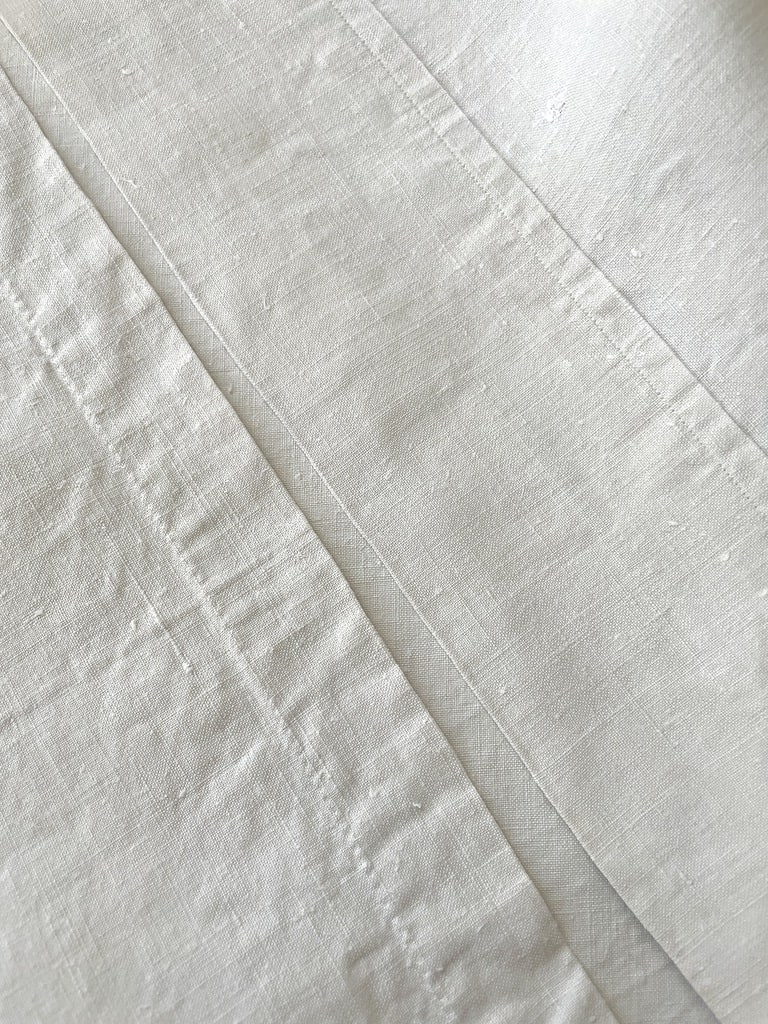ANCIEN DRAP EN lin monogrammé RM chiffré 300 x 220cm brodé broderie fleurs EUR 22,00 - FR