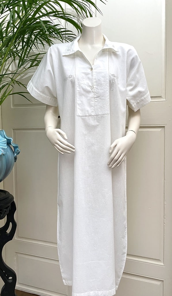 chemise-de-nuit-femme-linge-ancien-liquette-coton-percale-blanc-vintage-1900-antiquite-brocante-mode-ancienne