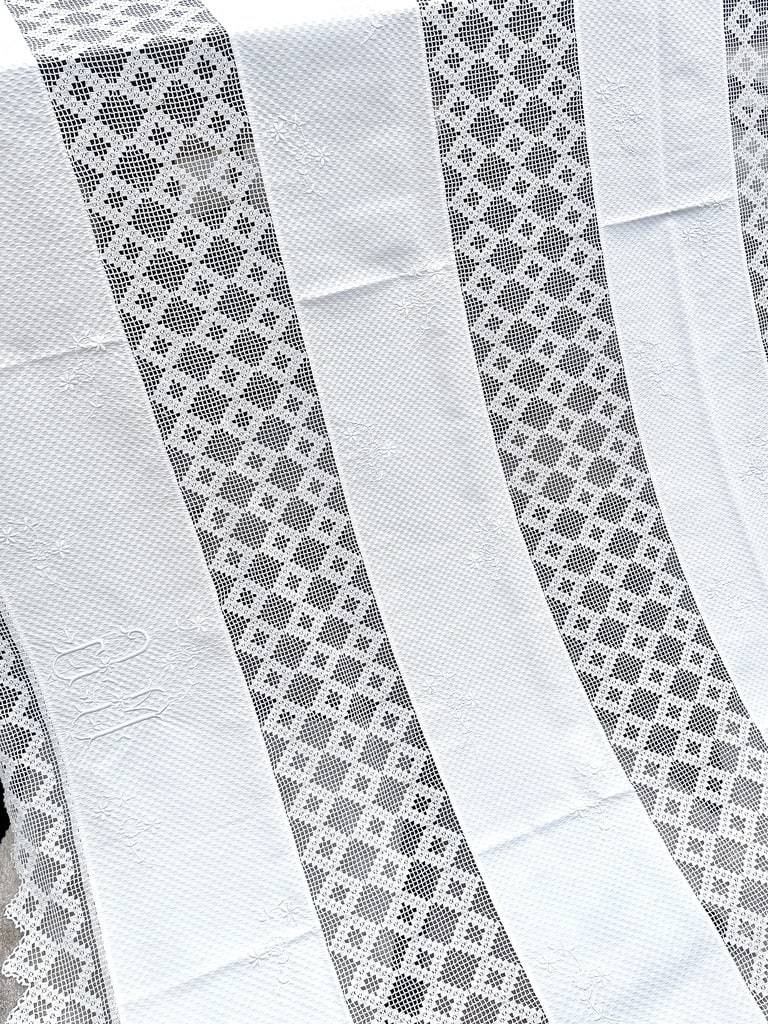 Linge de lit ancien vintage campagne chic shabby Antiquité
