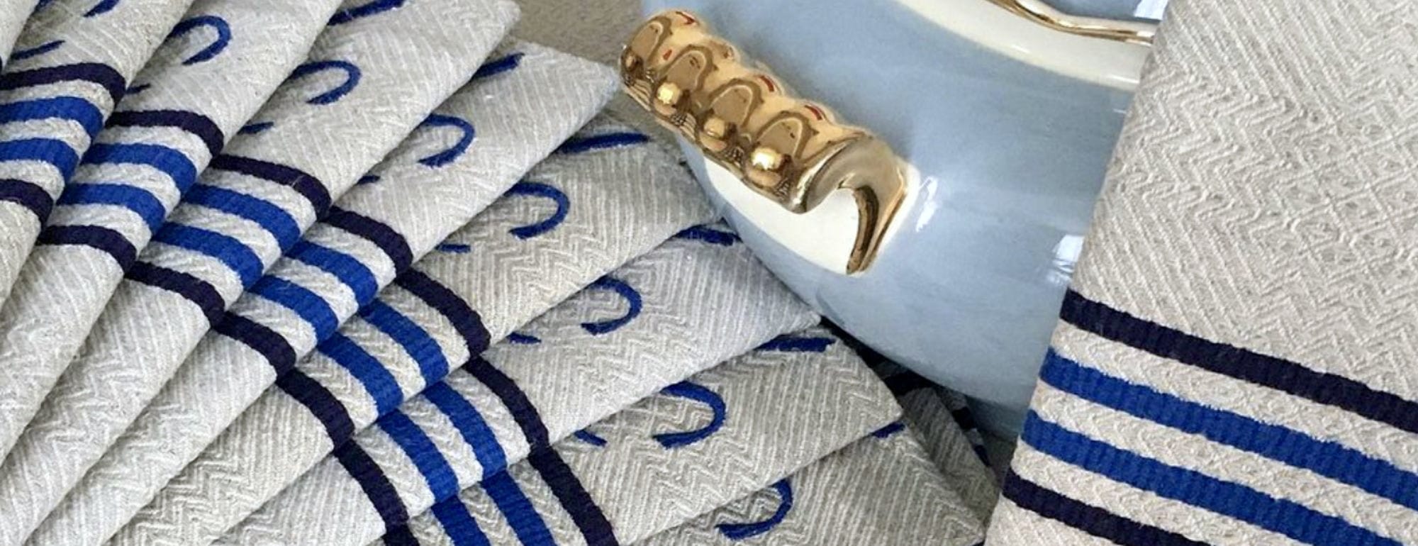 linge d office ancien torchons essuies main chanvre lin coton metis