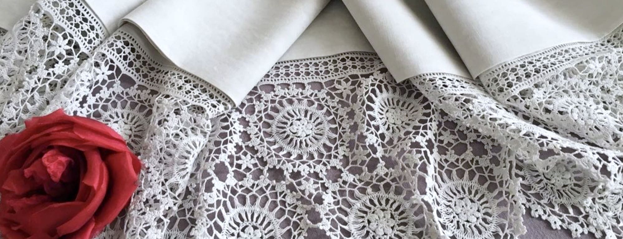 dentelle du puy valenciennes fuseaux aiguille coton lin soie reticella