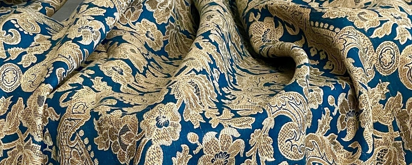 decoration textile d ameublement brocart soie damas reps velours antiquite brocante