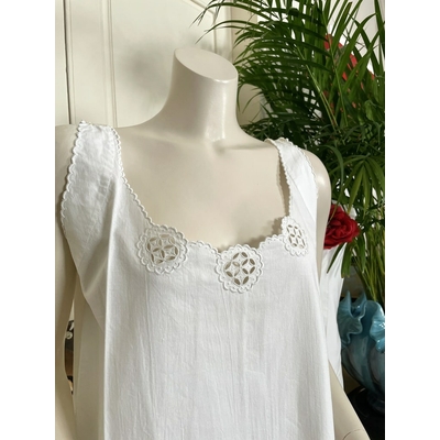 chemise-de-jour-ancienne-coton-broderie-rosace-feston-linge-ancien-trousseau-nuit-dame-mode-antiquite-brocante
