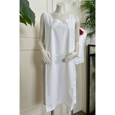 linge-ancien-chemise-de-jour-ancienne-coton-percale-brodee-main-broderie-blanche-feston-nuit-mode-femme-antiquite-brocante