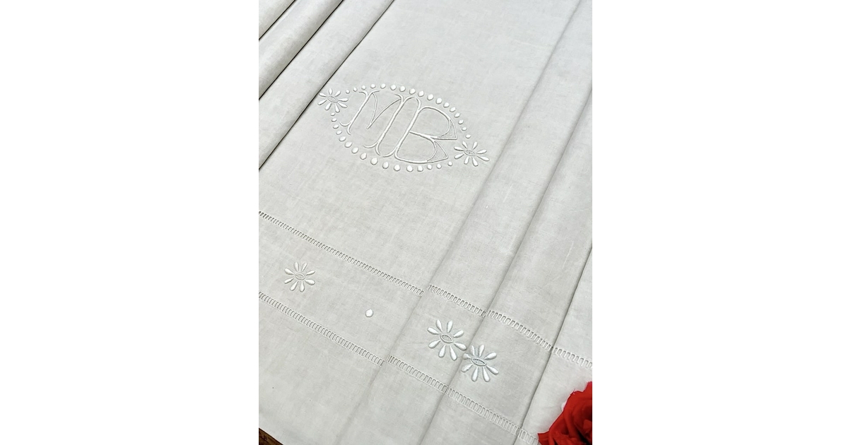 Boîte Ancienne Chiffre 39 Coton Brodé – Pour Marquer Le Linge, Fabrication Française