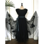 robe-de-cocktail-vintage-tulle-taffetas-soie-application