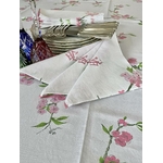 nappe serviettes vintage coton broderie monogramme