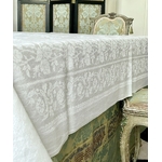 art-de-la-table-nappe-linge-ancien-lin-damasse-damas-napoleon-iii-19eme-xixeme-chic-diner-souper