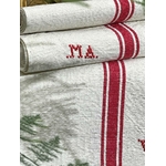 torchons-anciens-metis-linge-de-cuisine-vintage-1950-antiquite-liteaux-rouges