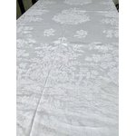 linge-ancien-service-en-lin-damasse-theme-chasse-a-courre-gibier-palombes-cerfs-lapins-chiens-venerie-19eme