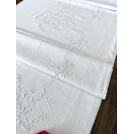 drap-ancien-linge-de-lit-couvertures-taies-oreiller-mariage-pique-de-coton-blanc-antiquite-brocante