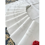 linge-ancien-serviettes-de-table-lin-damassé-monogramme-lc-xixeme-antiquite-brocante-shabby-chic