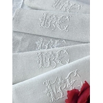linge-ancien-serviettes-de-table-en-lin-damasse-monogramme-lc-brode-main-broderie-blanche-antiquite-brocante