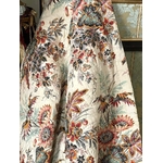 couverture ancienne coton imprime indienne fleurs pique marseillais provence antiquite brocante