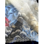 dentelle-ancienne-tulle-rebrode-fil-d-argent-art-deco-mercerie-costumier-costume-ancien-vêtement-poupee-antiquite-brocante