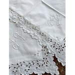 linge-de-lit-ancien-taies-oreiller-paire-lin-broderie-anglaise-feston-fil-antiquiite-brocante-
