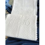 linge-de-lin-anicen-en-pique-de-coton-blanc-chiffre-cm-taies-d-oreiller-xixe-dentelle-antiquite-brocante