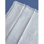 taie-d-oreiller-ancienne-brodee-main-fil-de-lin-linge-ancien-trousseau-mariage-anitiquite-brocante-shabby-chic-monogrammes-initiales-jours-dentelle-antiquite