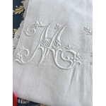 taie-d-oreiller-en-fil-de-lin-initiales-mb-trousseau-de-mariage-xix-linge-ancien-literie-parure-draps-anitiquite-brocante