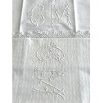 paire-de-taies-oreiller-anciennes-coton-dentelle-boutons-nacre-linge-ancien-antiquite-brocante