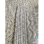 vente en ligne linge ancien dessus de lit provencal coton imprime pique de marseille antiquite brocante