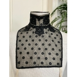 faux-col-rabat-amovible-plastron-broderie-tulle-noir-passementerie-art-deco-costume-ancien-parrement
