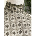 mode-femme-costume-ancien-art-deco-fil-argent-tulle-broderie-faux-col-amovible-antiquite-brocante