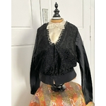 mode-ancienne-femme-corsage-soie-satin-dentelle-noir-organza-organdi-costume-collection-brocante