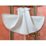 manteau de bapteme ancien pique de coton