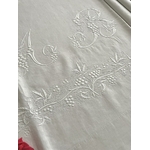 drap-de-mariage-lin-linge-ancien-trousseau-broderie-blanche-fait-main-raisins-bles-vigne-antiquite-brocante