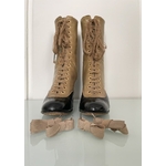 chaussure-souliers-bottines-collection-mode-ancienne-antiquite-brocante-costume-epoque-1900-femme-dame
