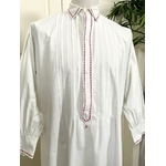 chemise-ancienne-de-nuit-homme-grand-pere-coton-percale-rouge-blanc-brocante-antiquite